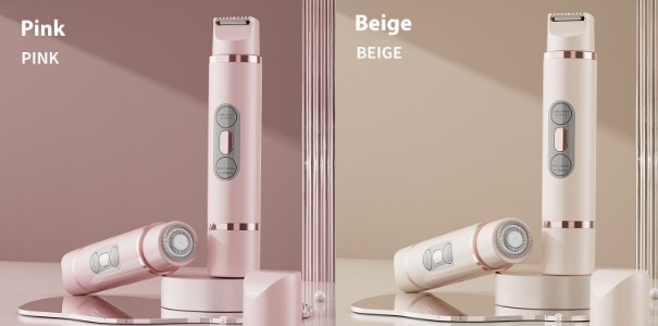 Dual-Head Electric Shaver  Painless Women's Epilator for Bikini, Underarm, Facial, Lips, and Leg Hair Removal