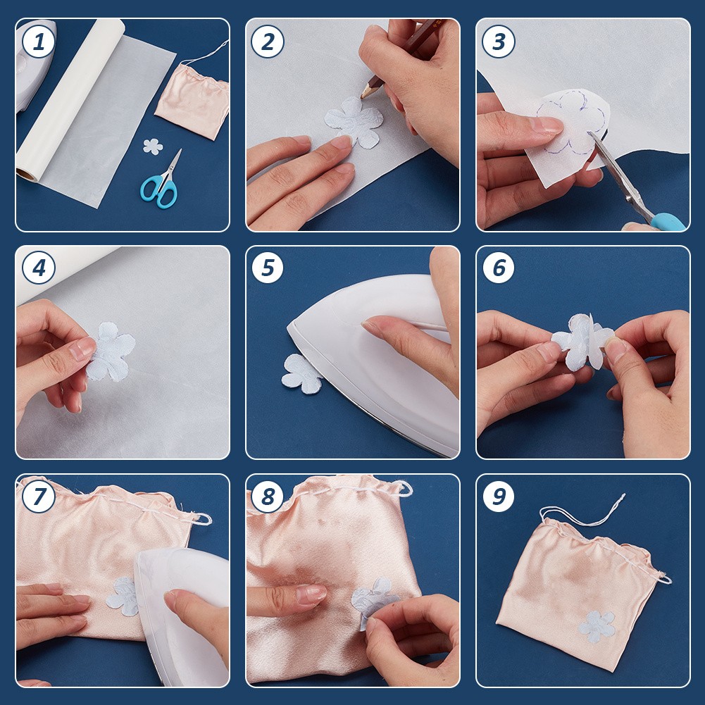 1roll Iron On Adhesive Sheets Cloth