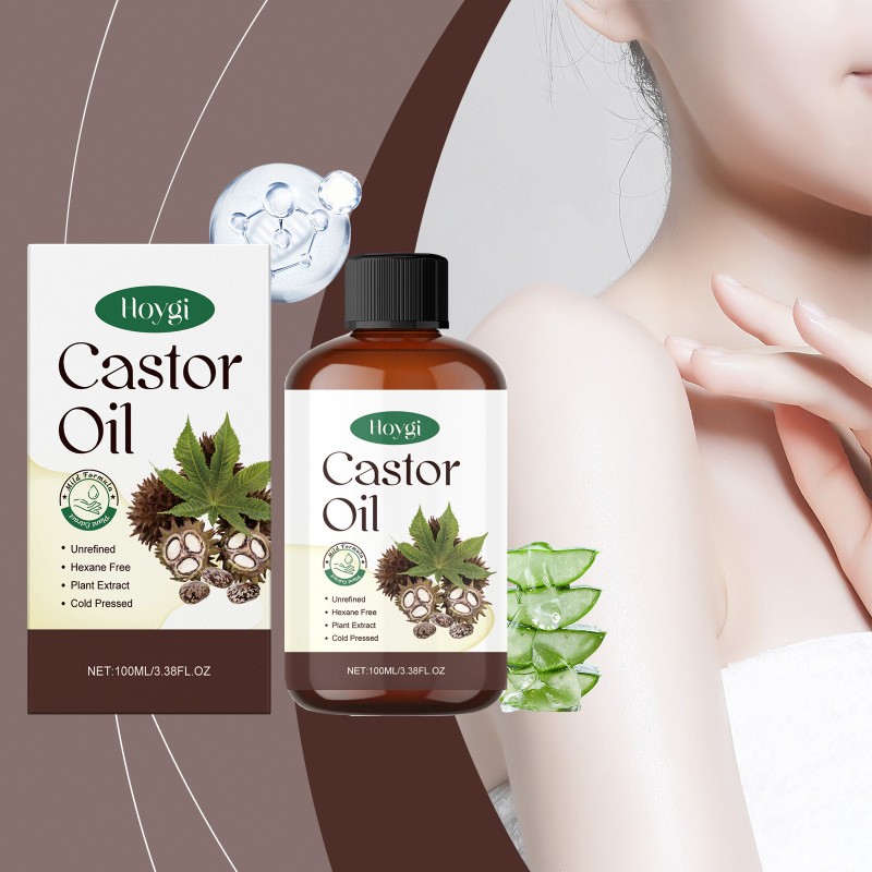 Hoygi Organic Castor Oil Body Skin Nourishing And Moisturizing Eyebrow Hair Moisturizing Massage Treatment Oil