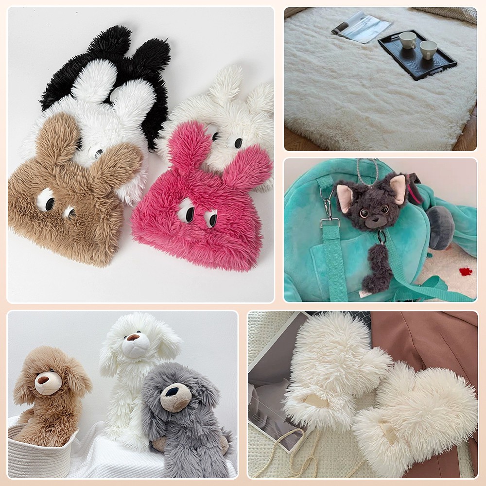 1-Yard GLOBLELAND Plush Carpet Fabric