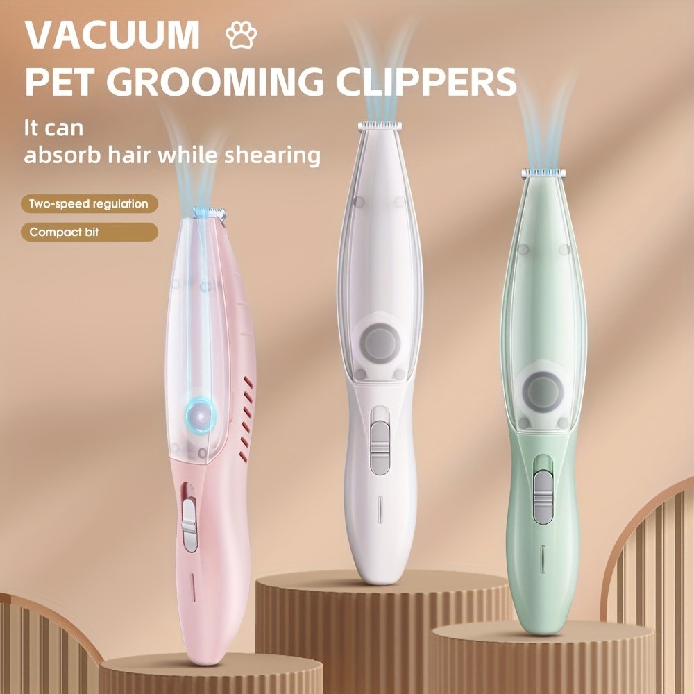 MIAOQUANJI Pet Grooming Clippers with Vacuum Feature