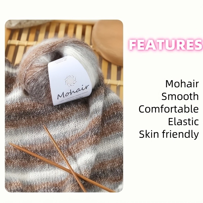 FOMZZE Luxe Gradient Mohair Yarn