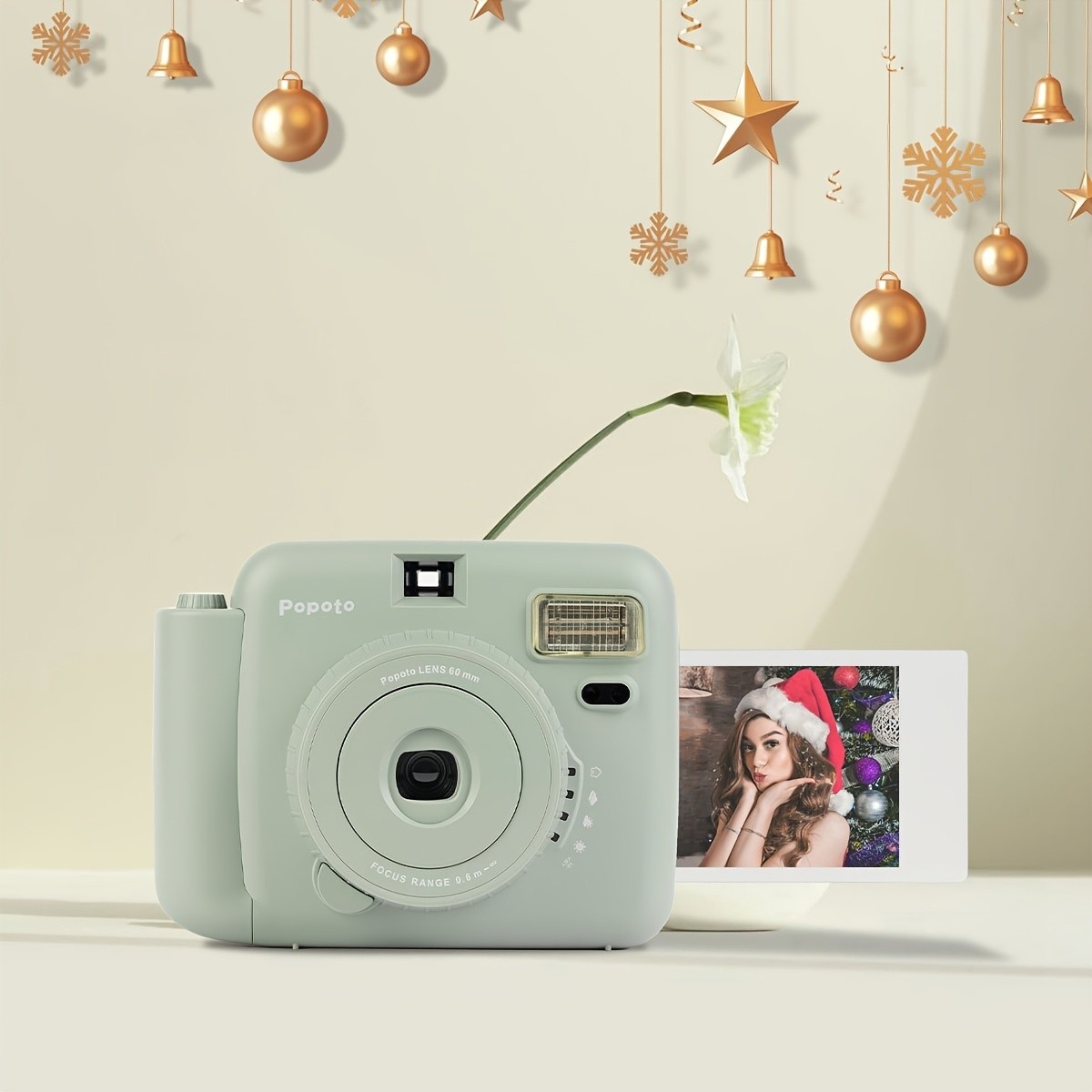 Popoto Molandi Blue Instant Camera for FUJI Mini Films