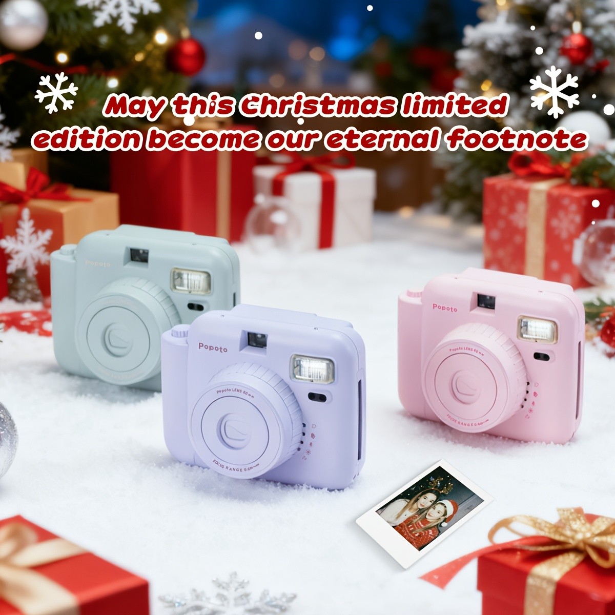 Popoto Instant Camera for Mini 11/12 Films