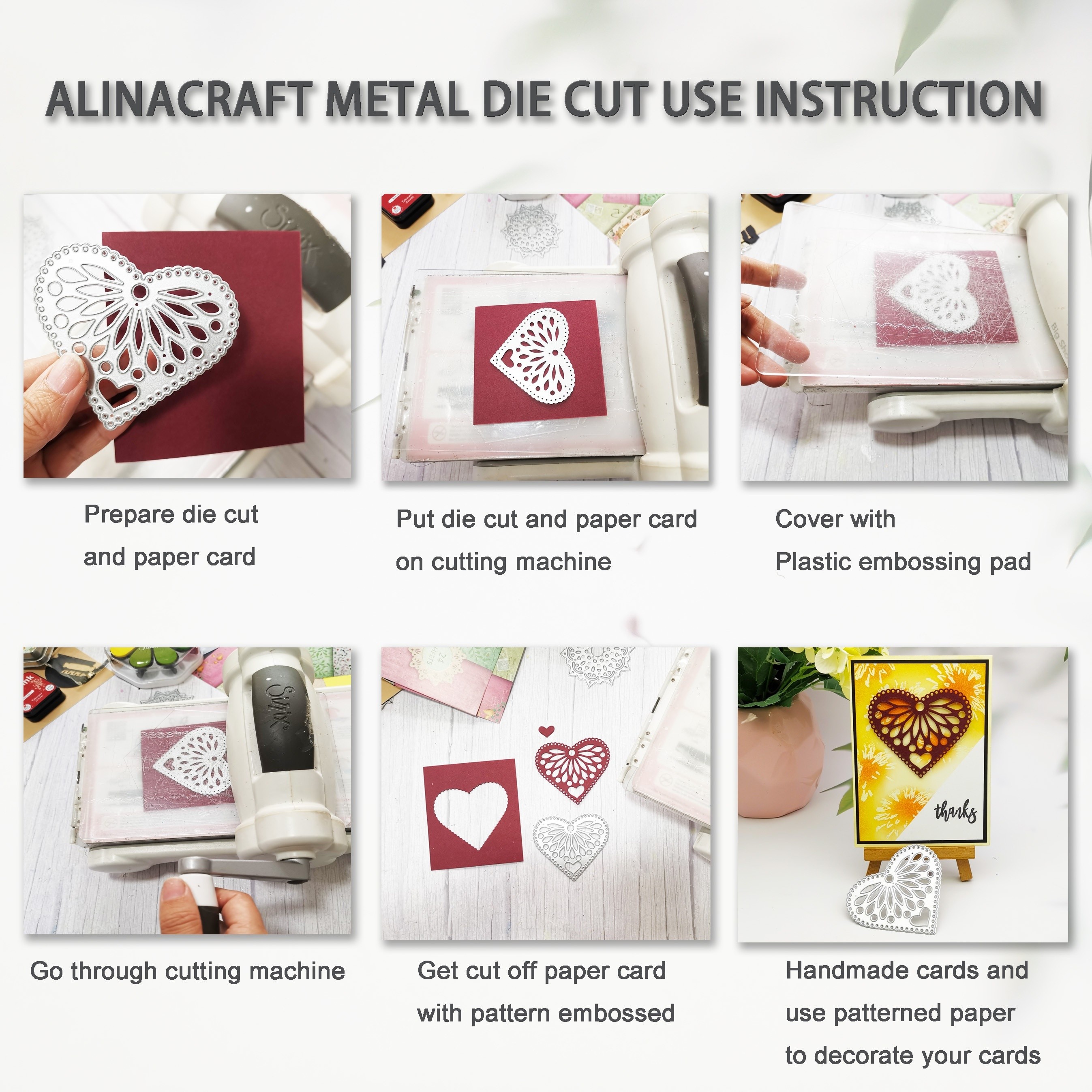 ALINACUTLE Metal Cutting Die Cuts for Tote Bag Gift Boxes