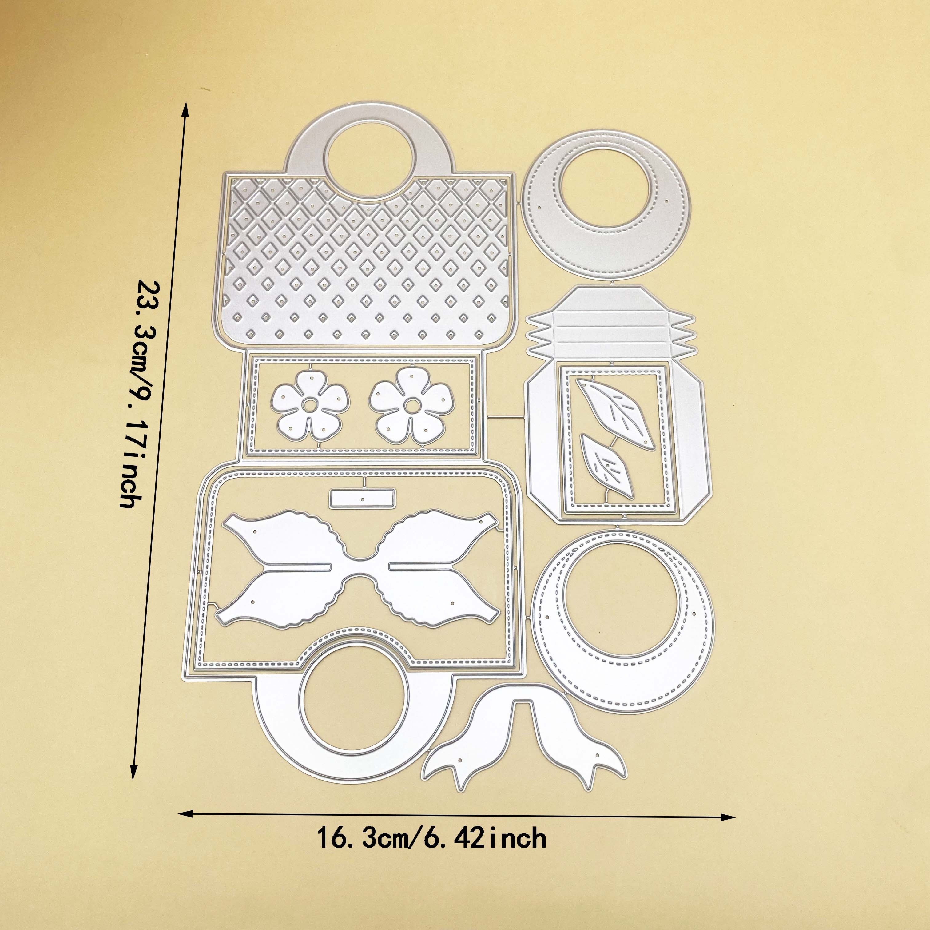 ALINACUTLE Metal Cutting Die Cuts for Tote Bag Gift Boxes