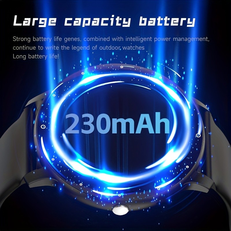 PEJE Smartwatch 123+ Sports Modes, 1.28-Inch TFT Screen, Waterproof Digital Fitness Watch with Wireless Call