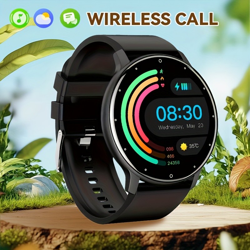 PEJE Smartwatch 123+ Sports Modes, 1.28-Inch TFT Screen, Waterproof Digital Fitness Watch with Wireless Call