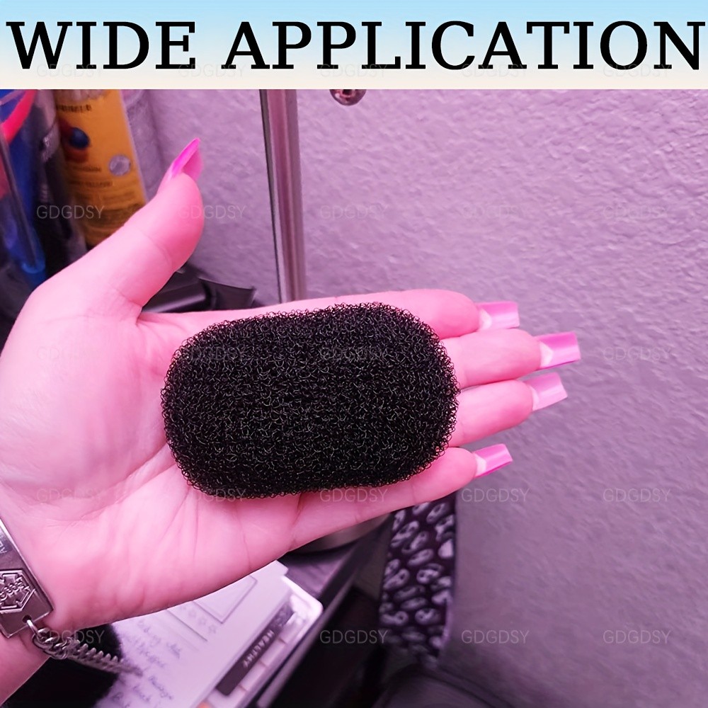 3pcs Volume Bump Up Hair Sponge Inserts and Puff Cushion Clips