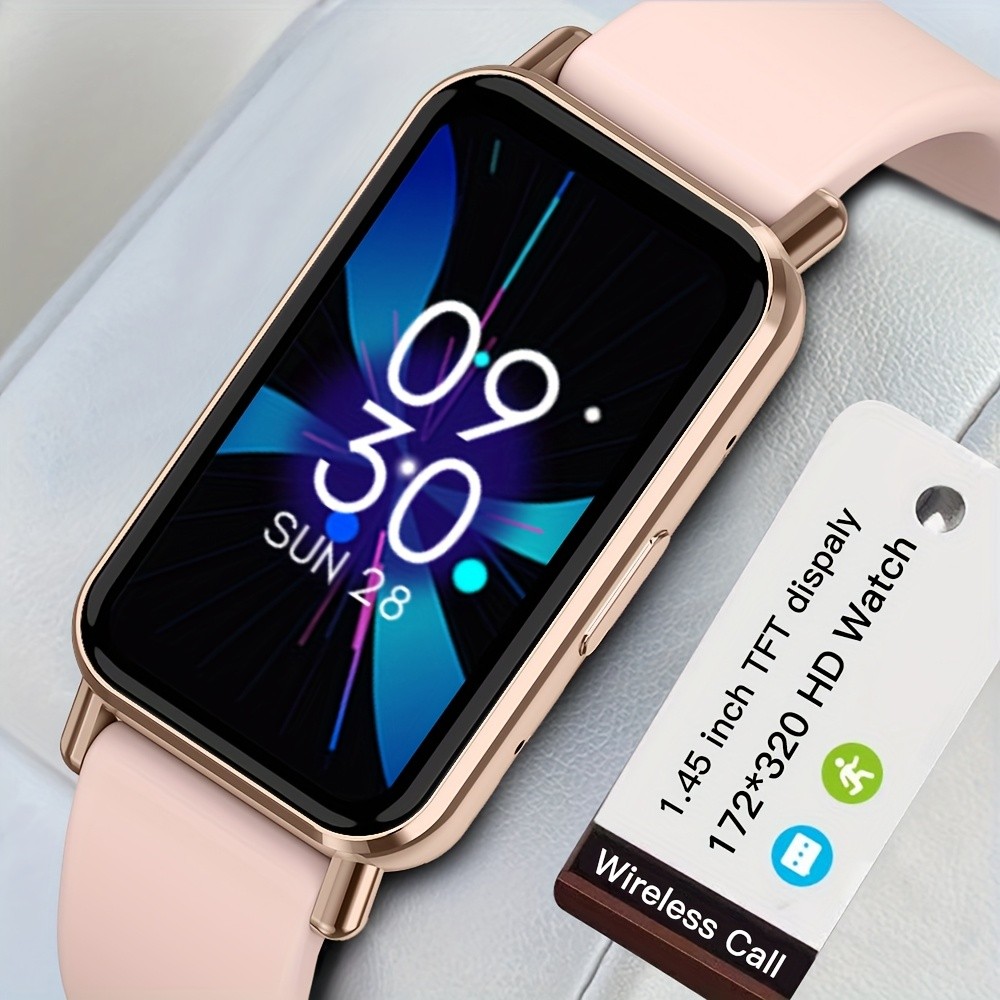 PEJE Mini Smartwatch with 1.45 HD Display  123 Sports Modes, Camera Control, Music Player, and Fitness Tracker