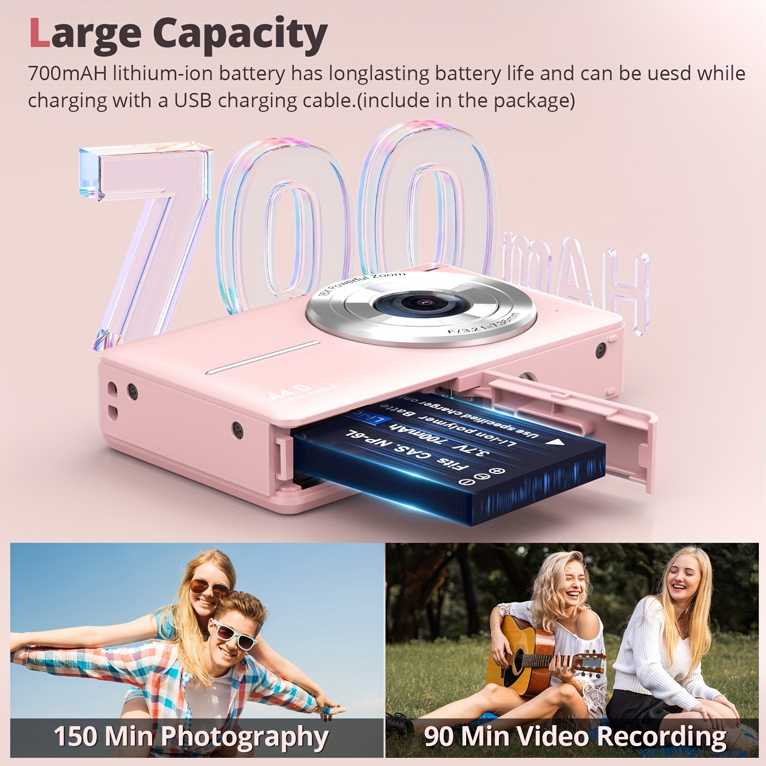 STUOGYUM Mini Camera Retro Digital Camera