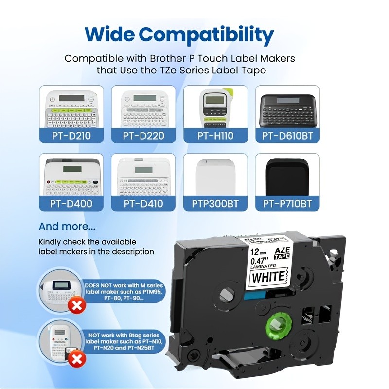 MarkField P Touch Label Tape Replacement for Brother TZe-231