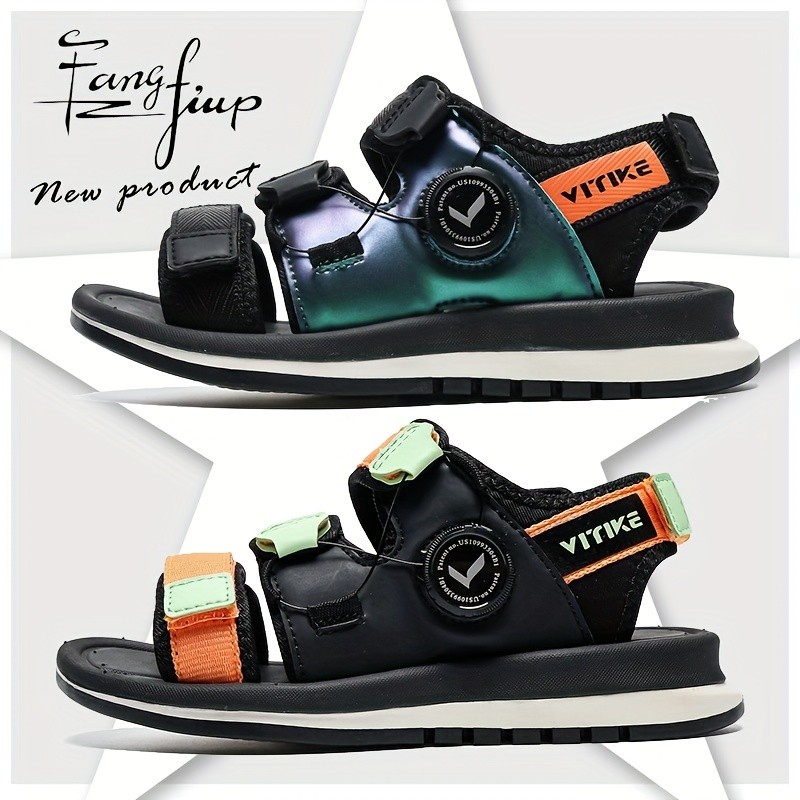 FANGFIUP Casual Beach Sandals with Soft Soles for Boys and Girls