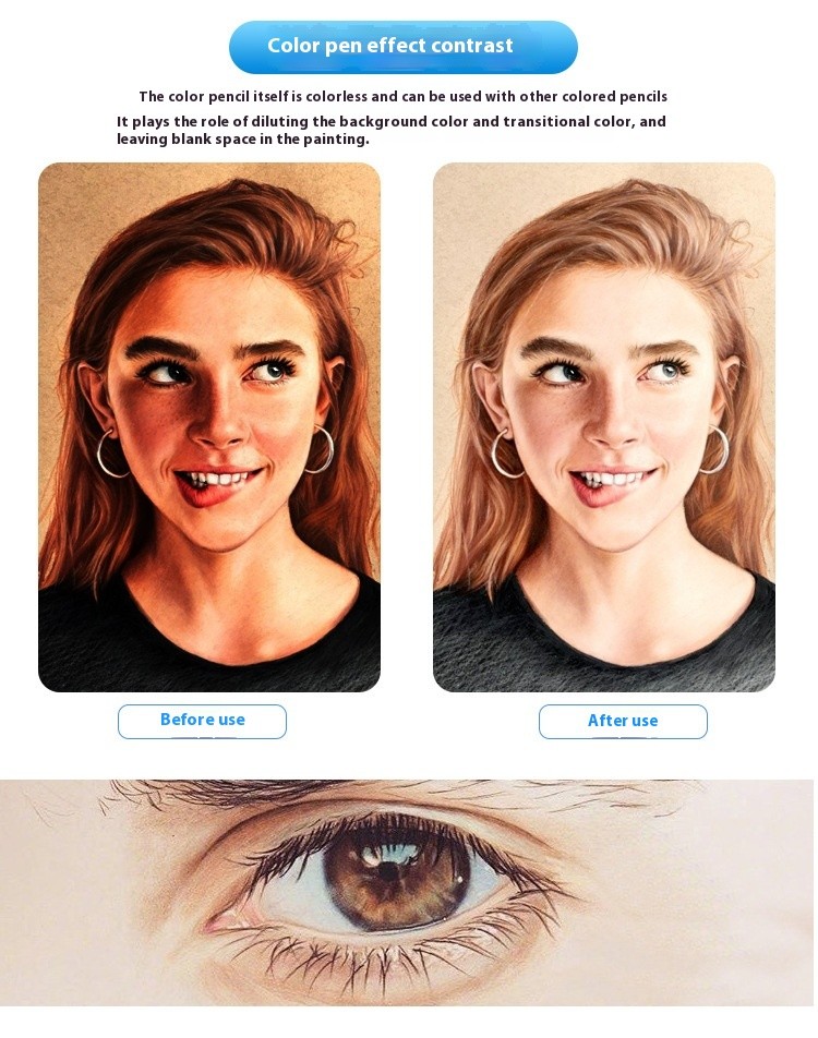 24-color Painting Skin Color Pen Hand-painted Portrait Color Pencil Oily Art Supplies