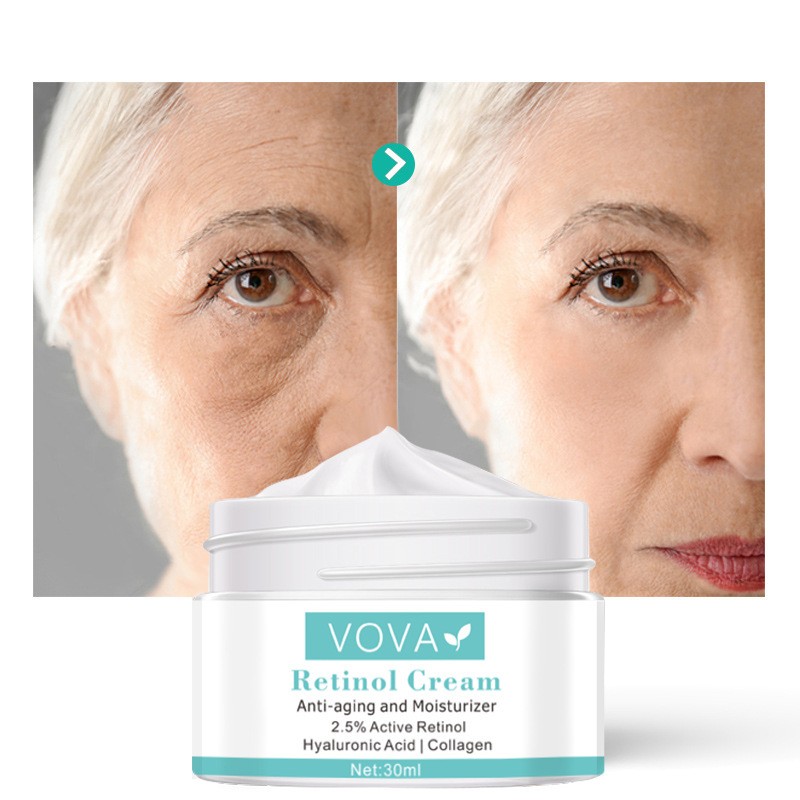 Vova Collagen Hyaluronic Acid Anti-Wrinkle Cream Shrink Pores Tightening Improve Puffiness Moisturizing Skin Care