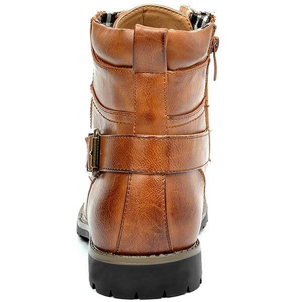 Men's Metal Double Zip Rider Boots