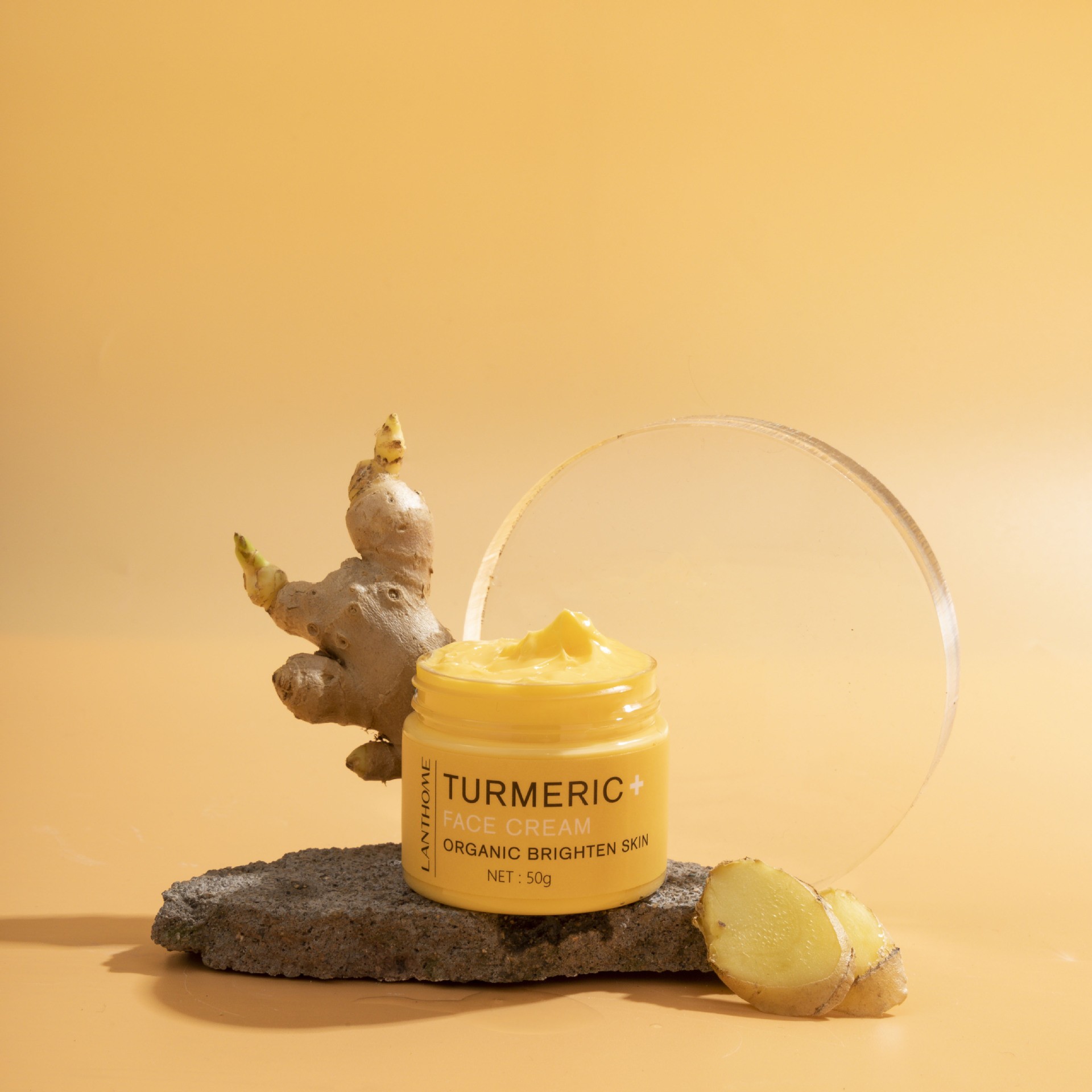 Lanthome Turmeric+ Face Cream Organic Brightening and Daily Skin Nourishment