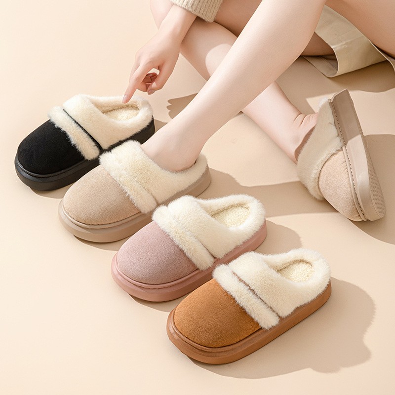 Plush Winter Slippers for Women
