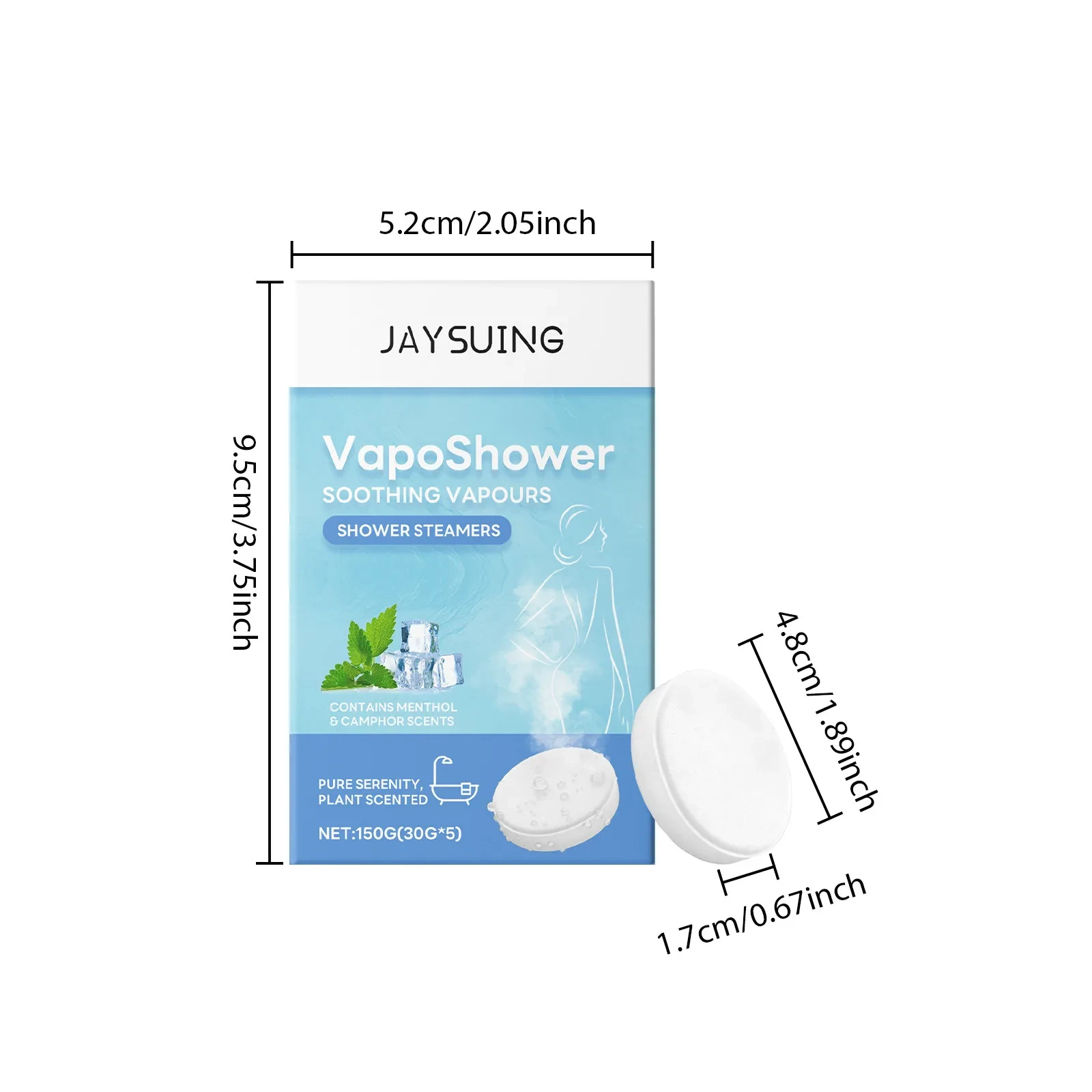 Jaysuing VapoShower Soothing Vapours Shower Steamers