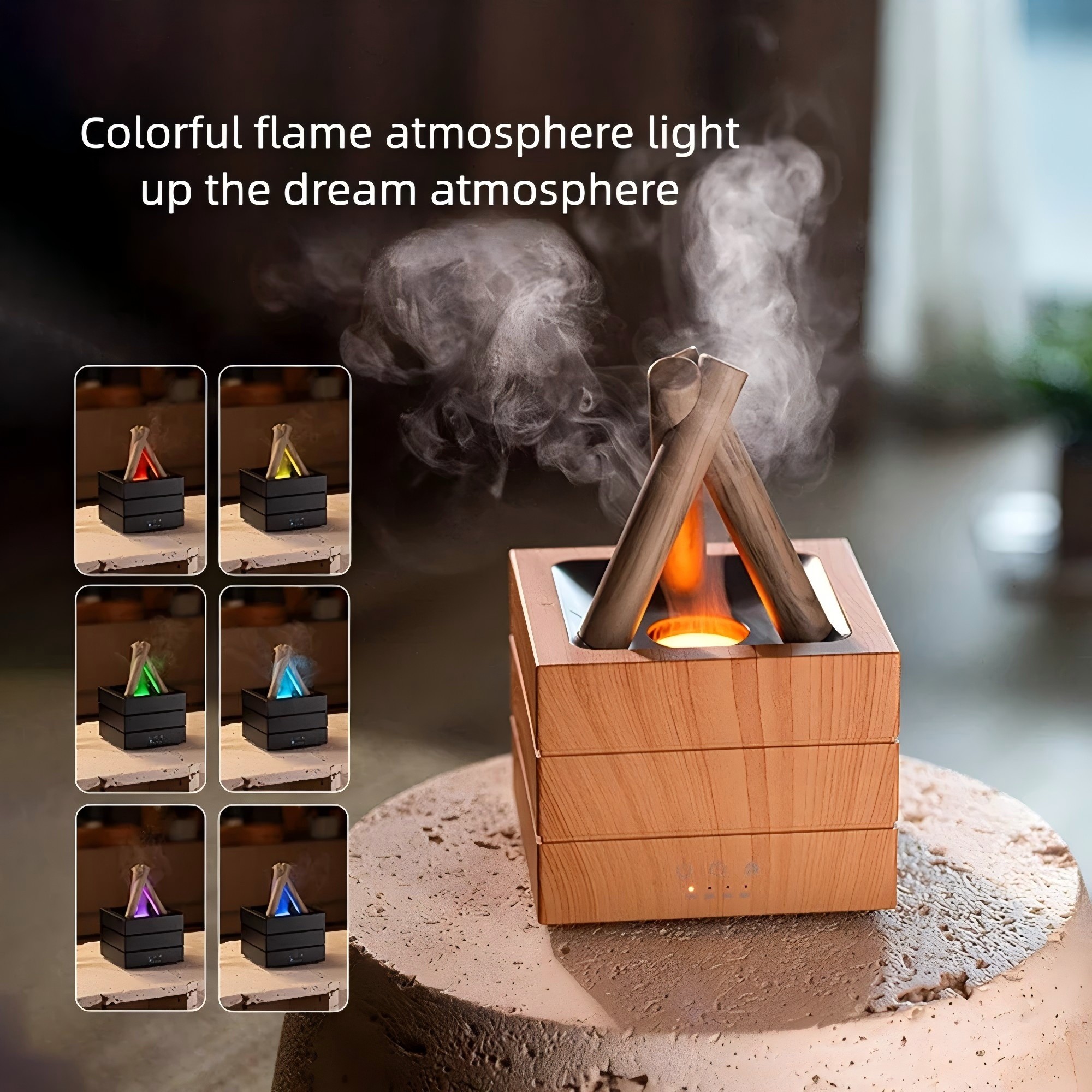 Colorful Flame Atmosphere Light  Enhance Your Space with Dreamy Ambiance