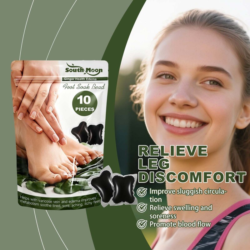 South Moon Ginger Health Edema Foot Soak Bead
