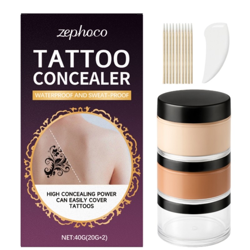 Zephoco Soft Mist Tattoo Concealer Set