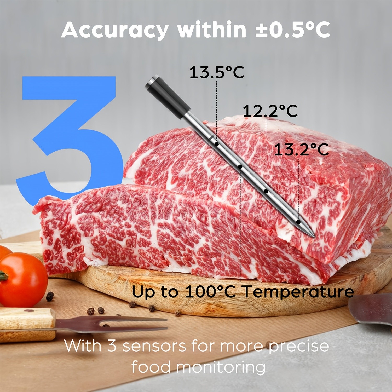 BFOUR Wireless Meat Thermometer