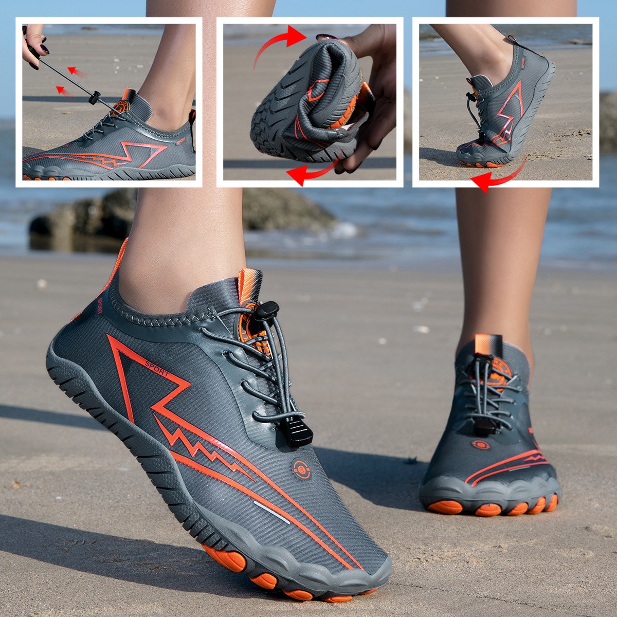 MINZHE YL Men's Non-Slip Breathable Water Shoes