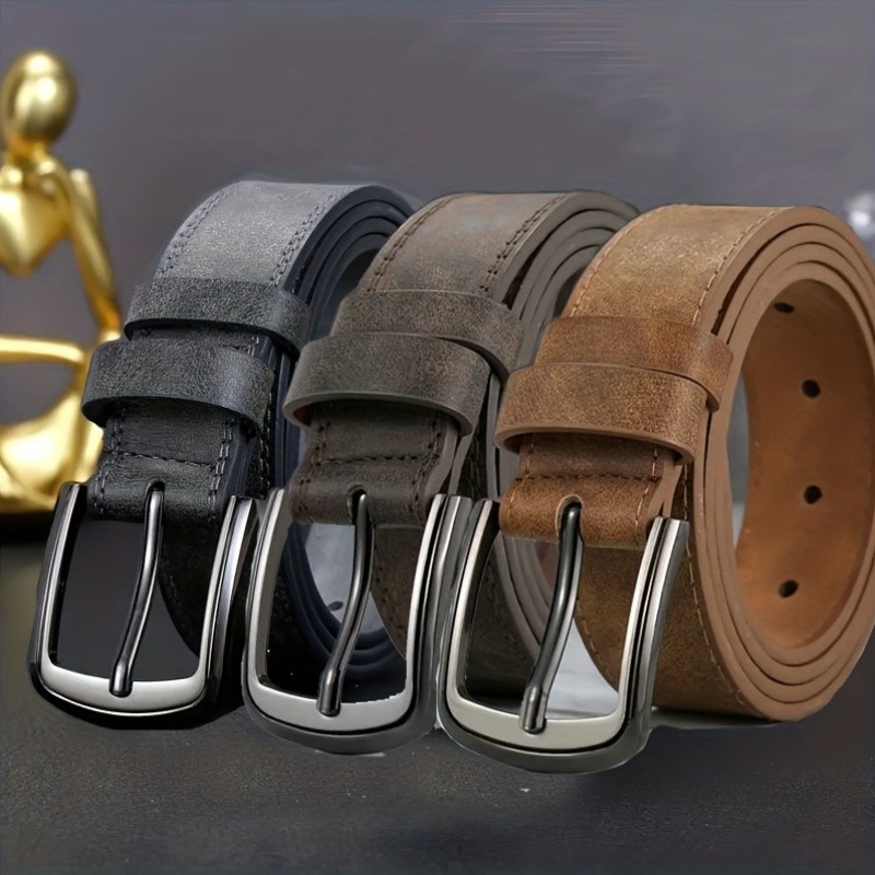 LJSQ Retro Embossed Belt for Men and Women