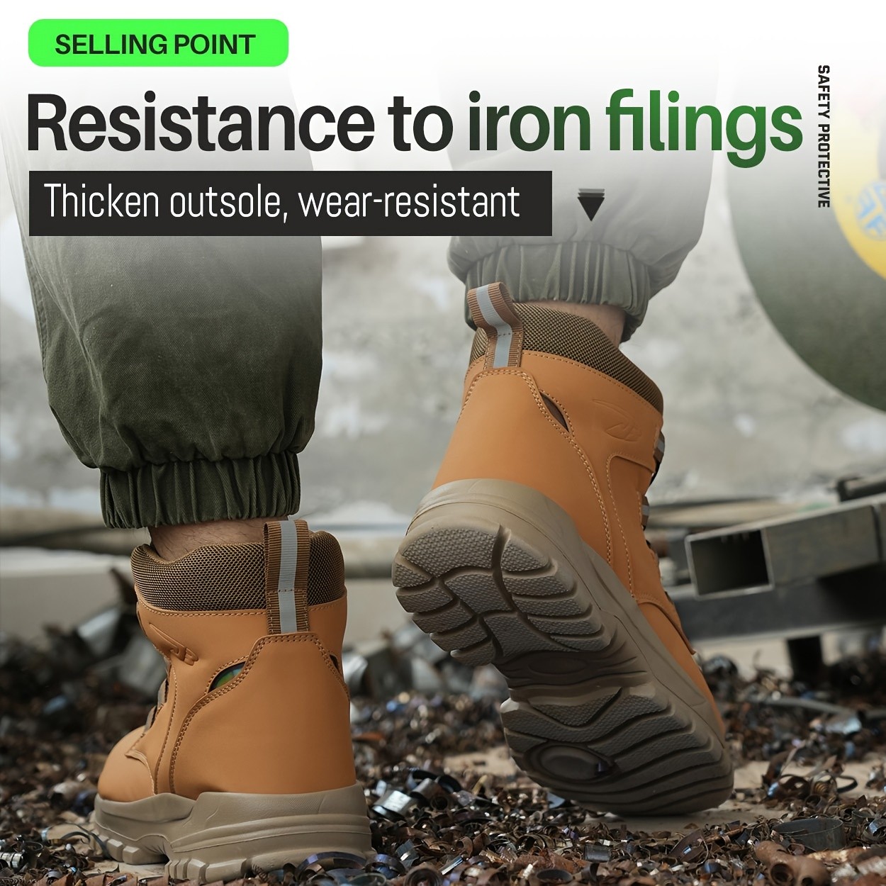 AMAWEI Men's Work Shoes