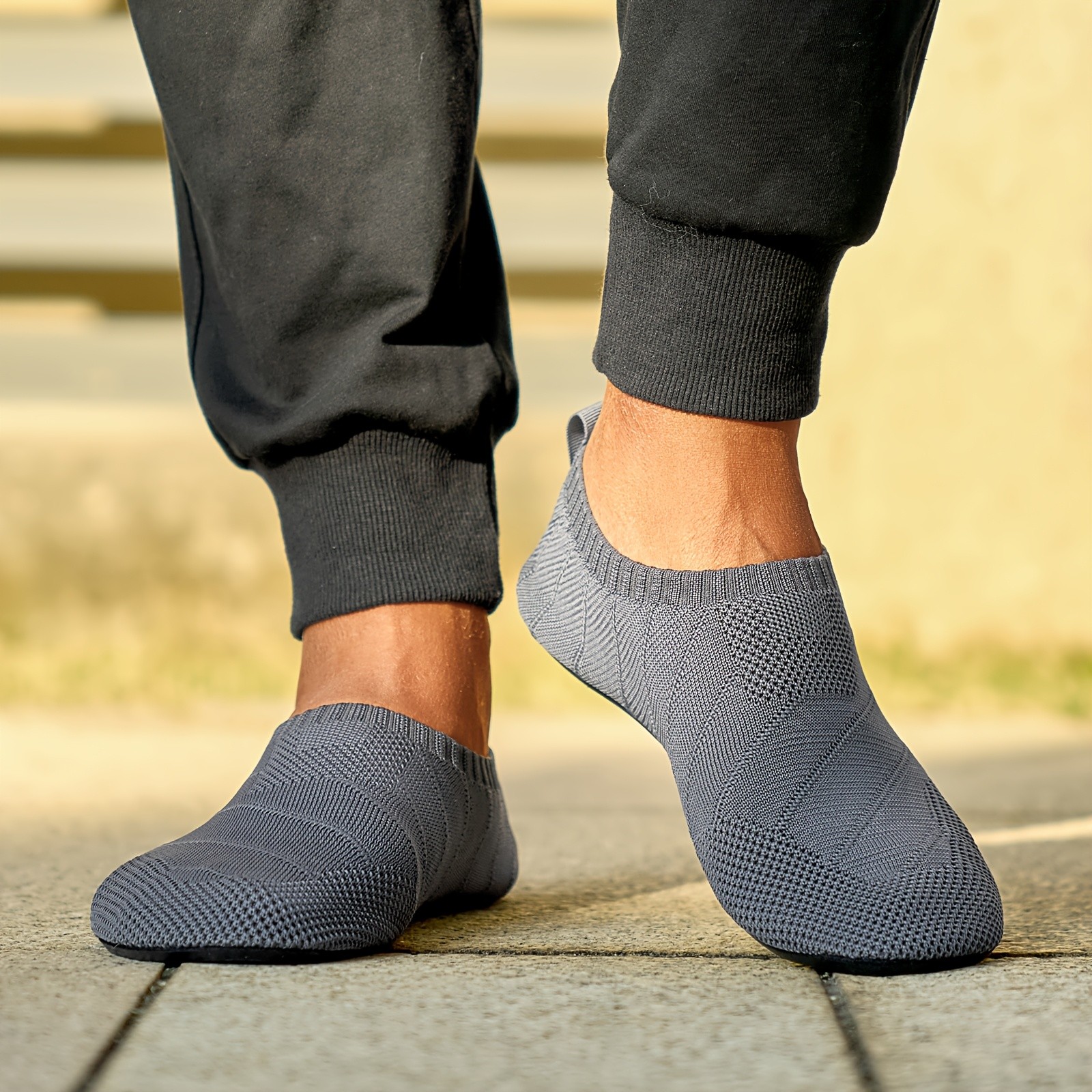 SOSENFER Men's & Women's Lightweight Breathable Slip-On Sneakers