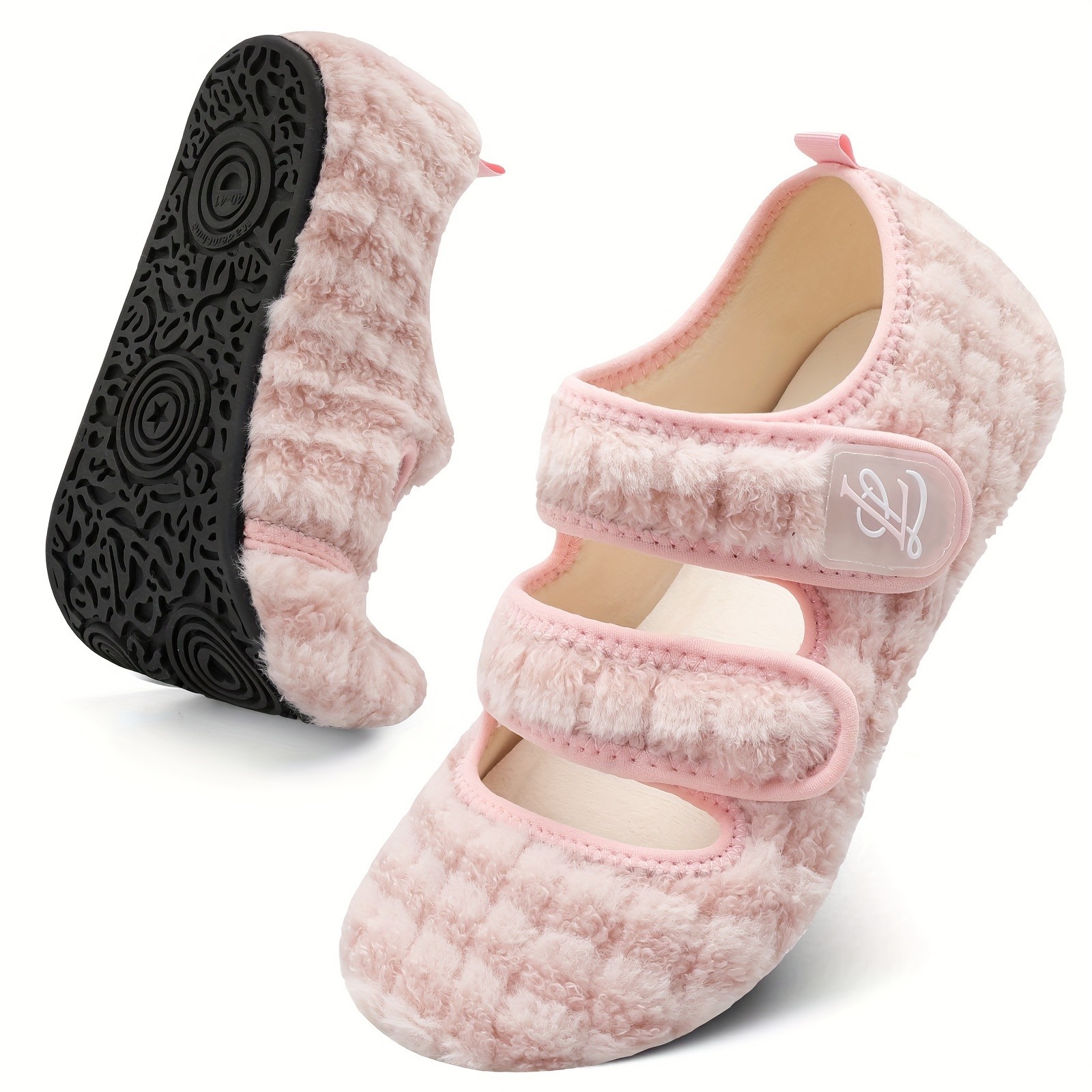 L-RUN Women's Plush Flat Shoes
