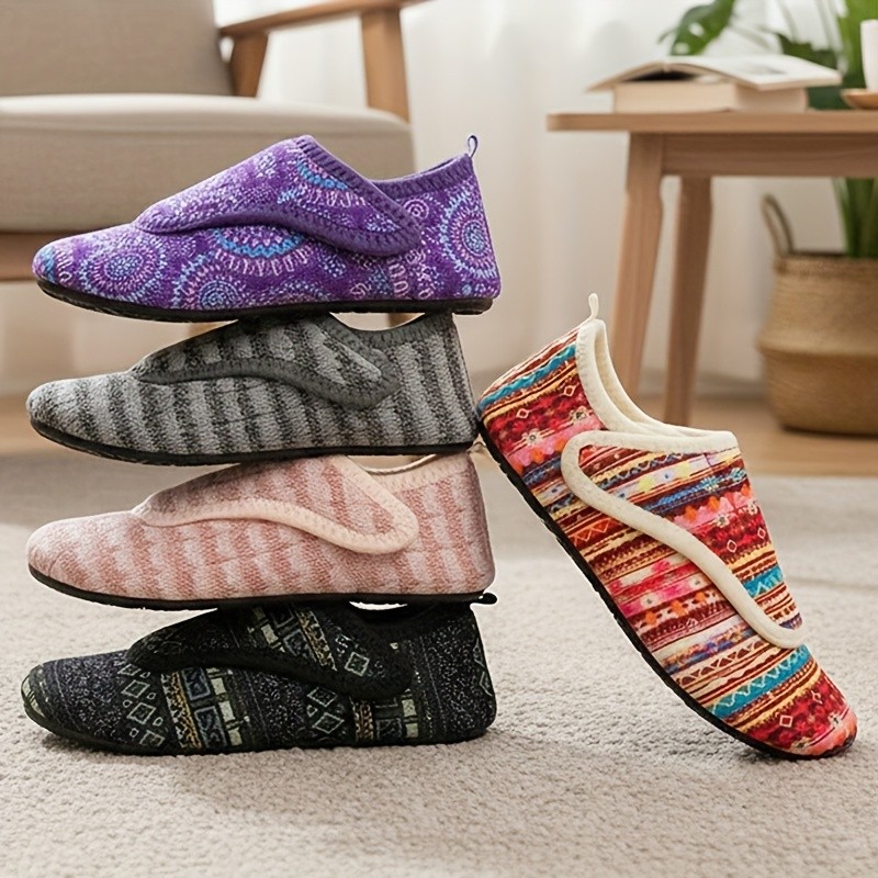 LEISFIT Women's Colorful Pattern Slippers