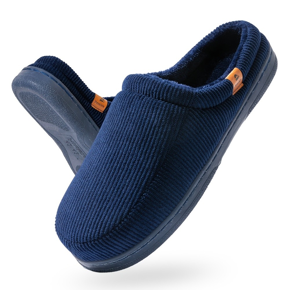 PMOISTE Men's Memory Foam Slippers