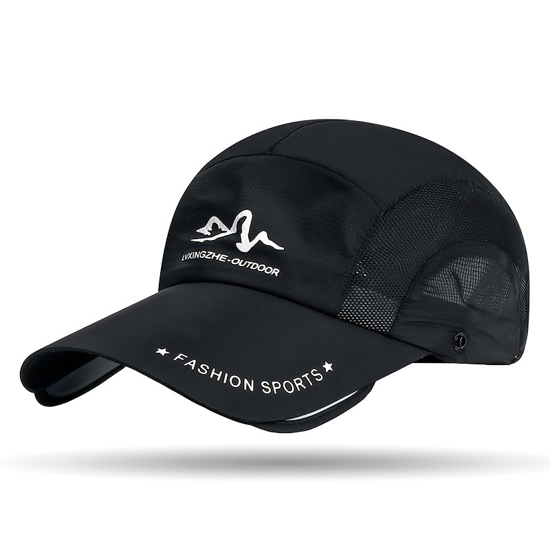 ROORUNS Men's Adjustable Baseball Cap with Removable Neck Guard