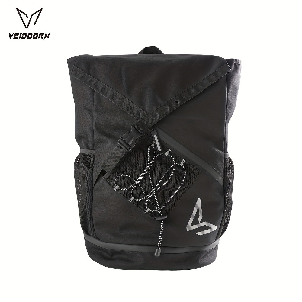 VEIDOORN Mens Sleek Black Backpack