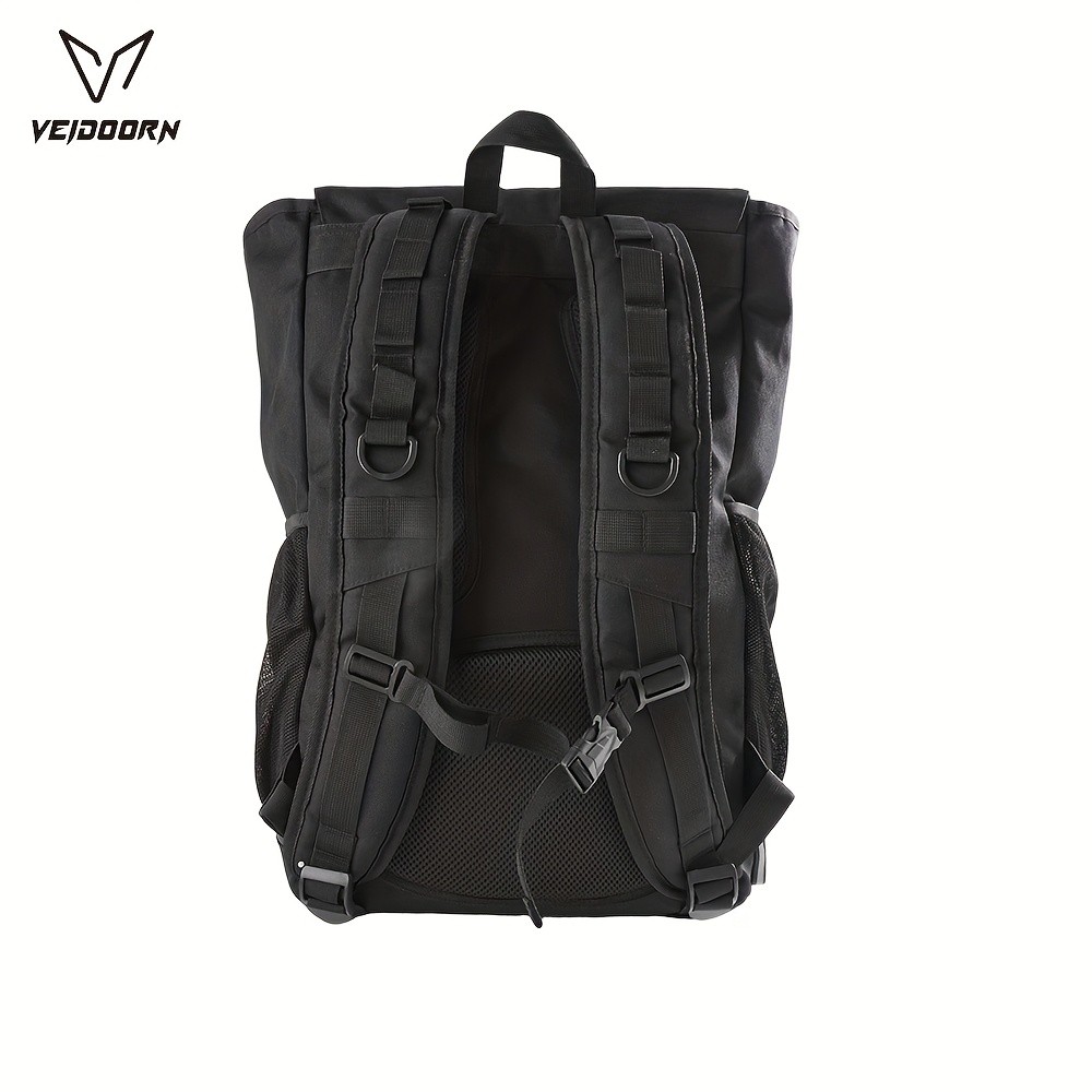VEIDOORN Mens Sleek Black Backpack