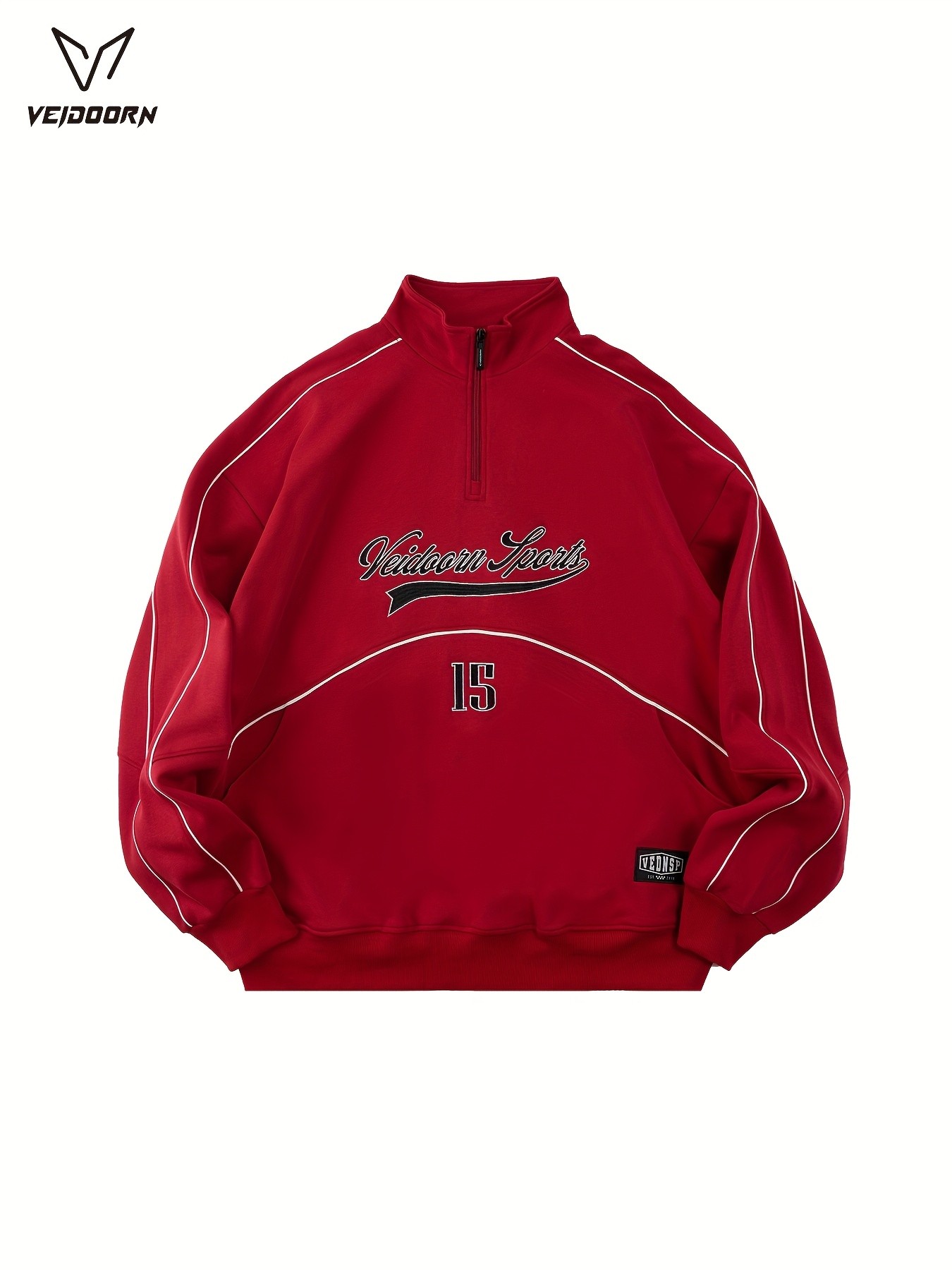 VEIDOORN Mens Long Sleeve Crew Neck Sweatshirt