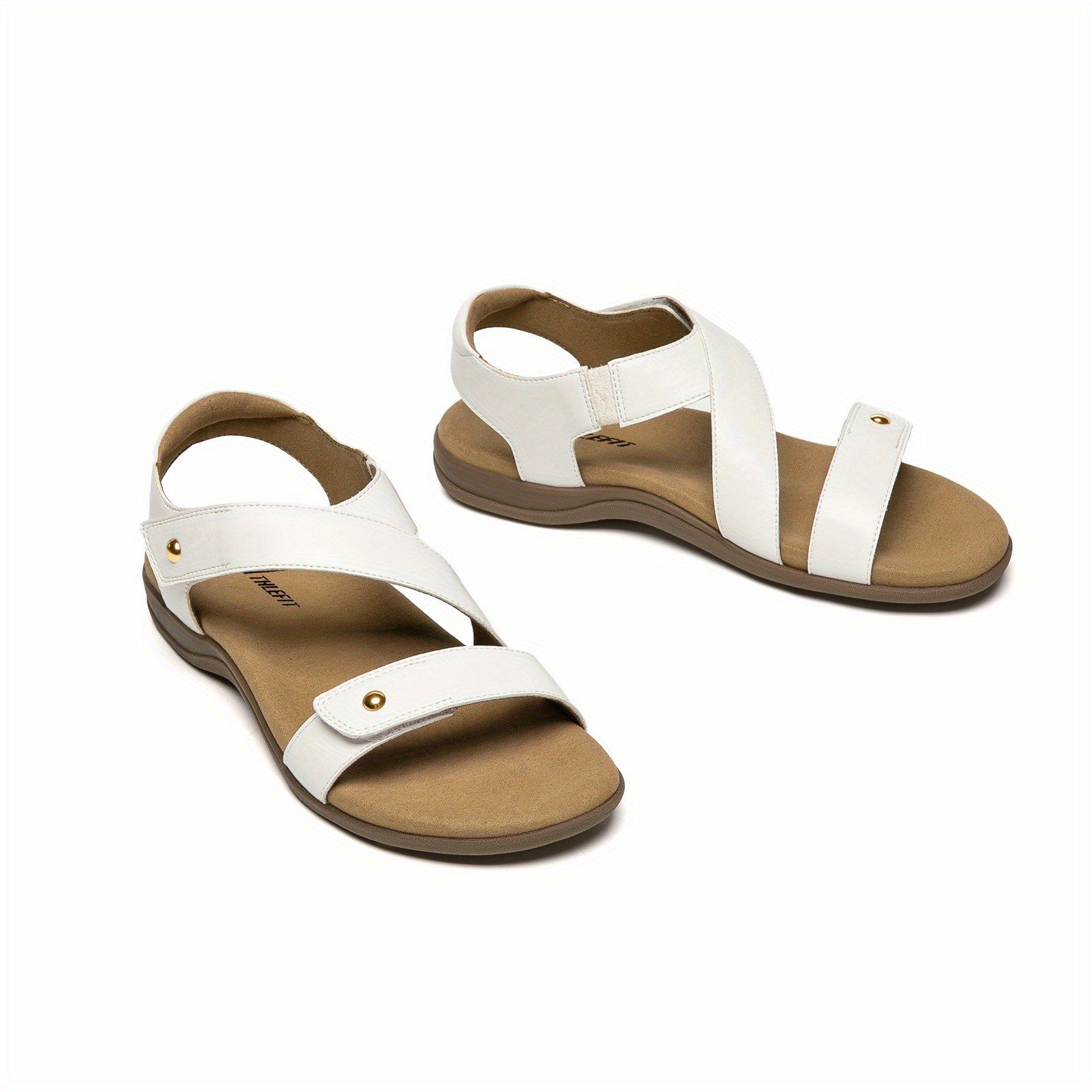 ATHLEFIT Women's Adjustable Arch Support Orthopedic Sandals