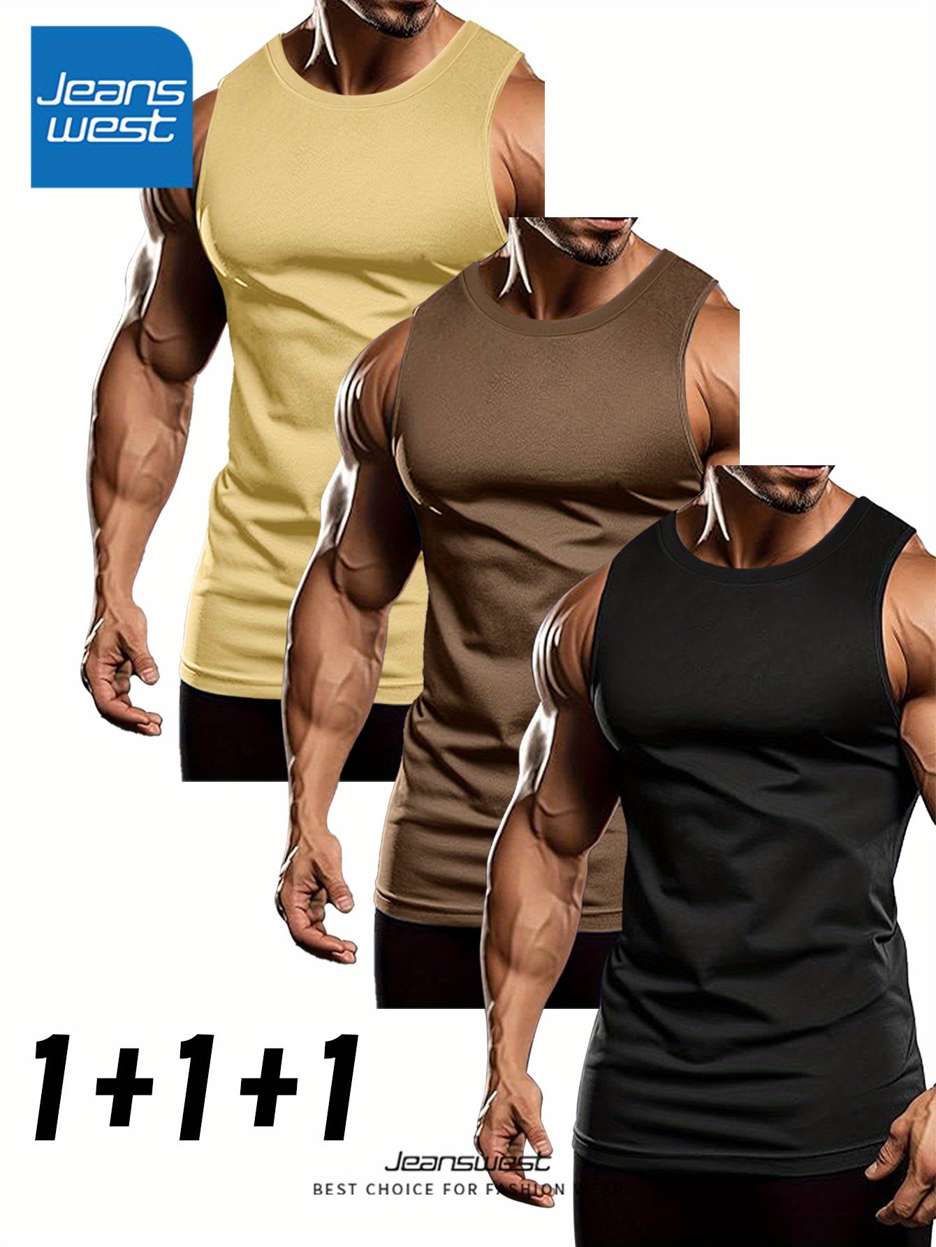 Jeanswest Mens Pure Tank Tops