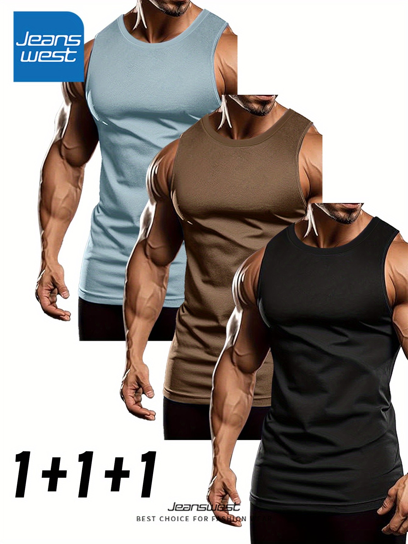 Jeanswest Mens Pure Tank Tops