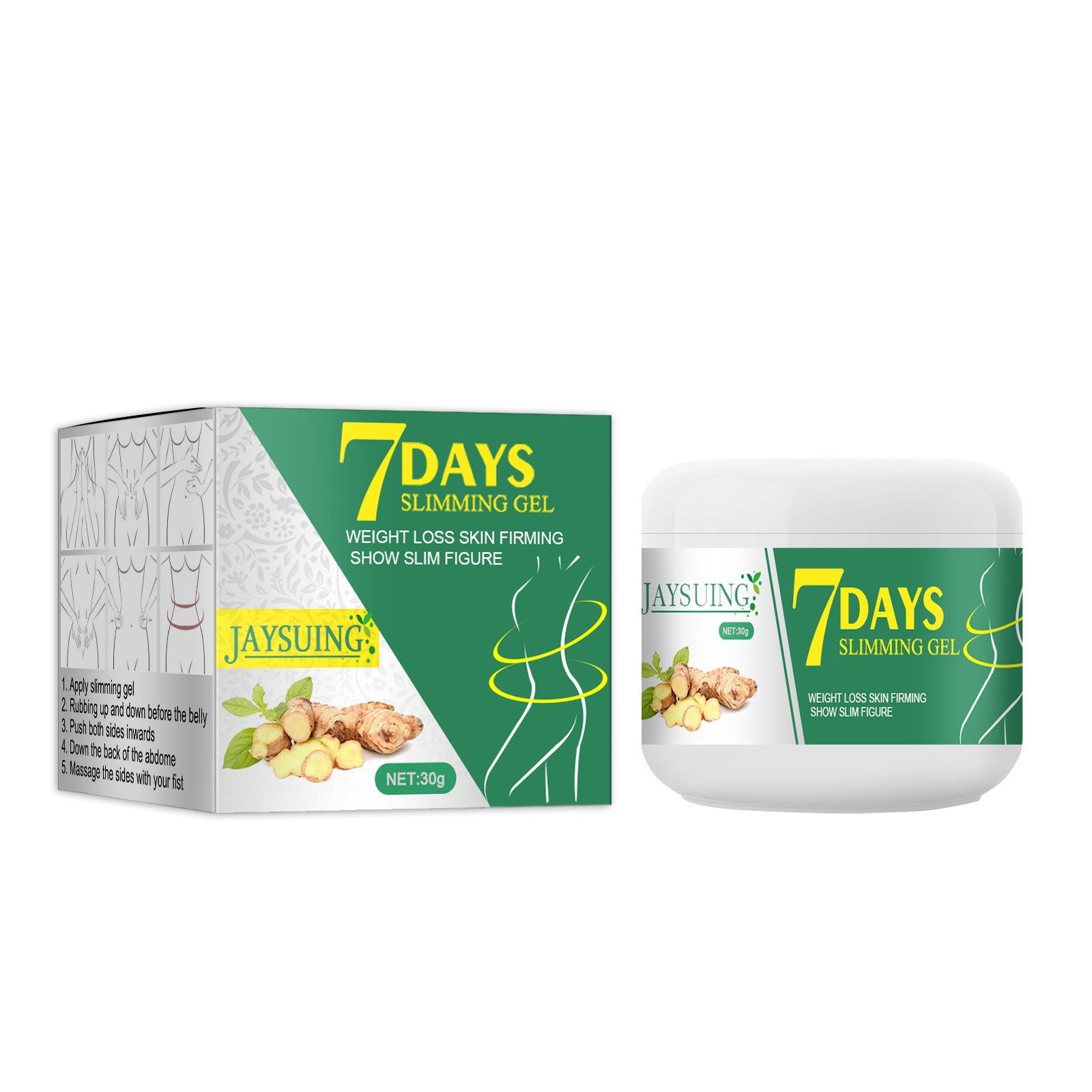 Jaysuing 7 Days Slimming Gel Targeted Weight Loss & Skin Firming