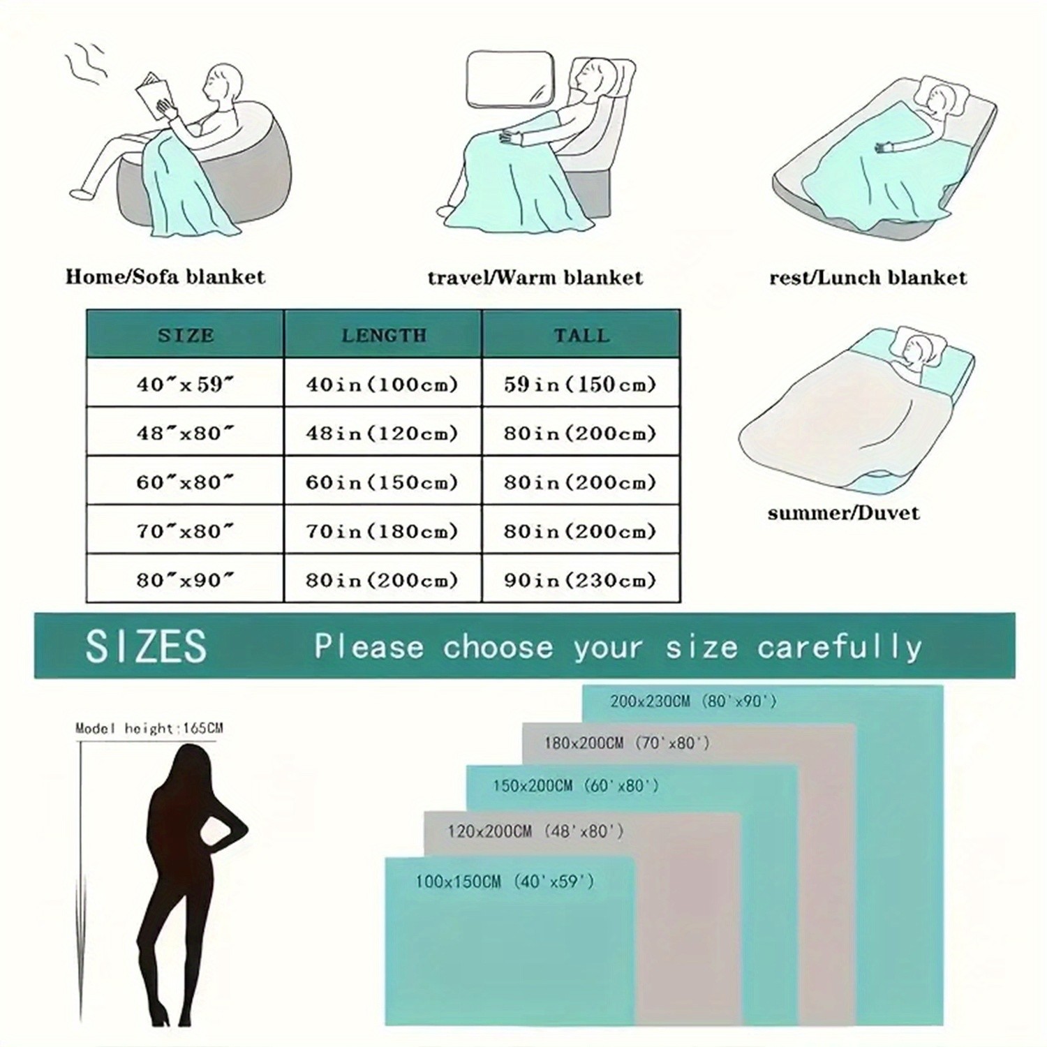 HEZOM Ultra-Soft Milk Fleece & Flannel Blanket 350GSM