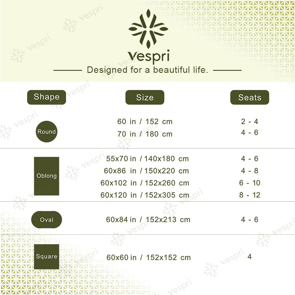 VESPRI Farmhouse Tablecloth