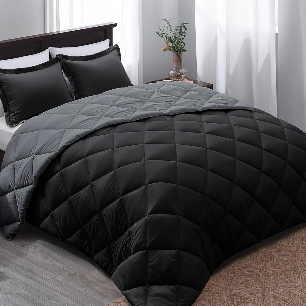 WQSPRING 2/3pcs Reversible Comforter Set