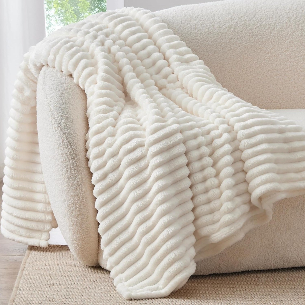 ZICHENHOME Plush Shaggy-Like Blanket