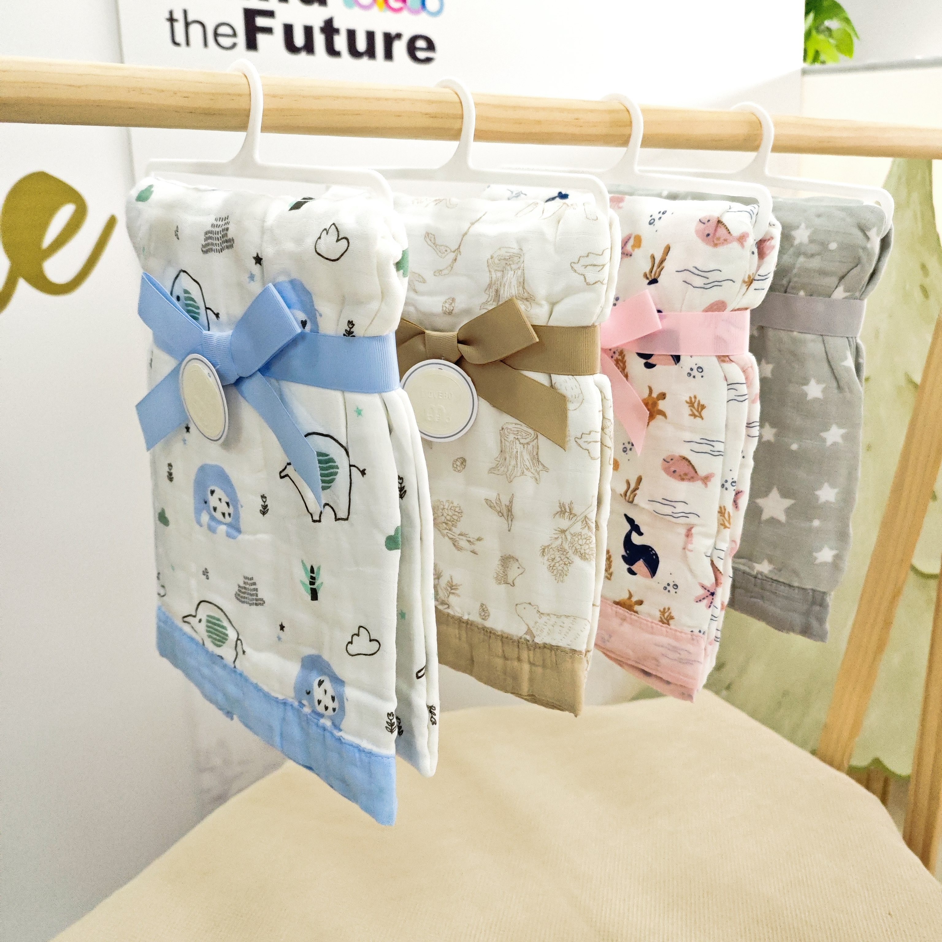 MOVEBO Bamboo Cotton Gauze Blanket