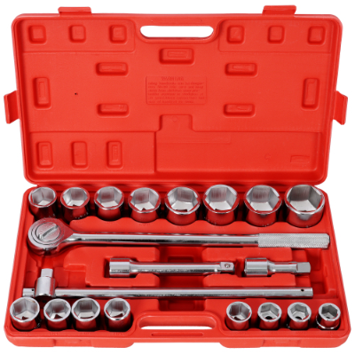 Socket Wrench Set - 24 Pieces with Storage Case