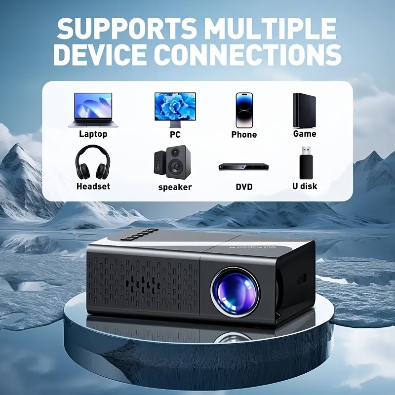 MIMIDI 200 Lumens Compact Projector