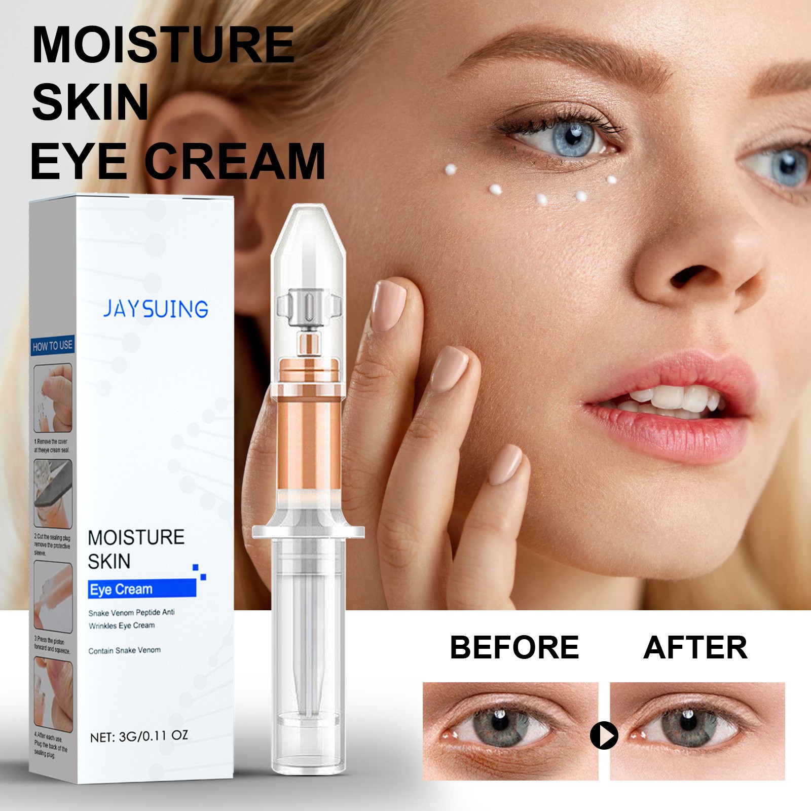 JAYSUING Moisture Skin Eye Cream  Rejuvenate and Hydrate Your Eyes